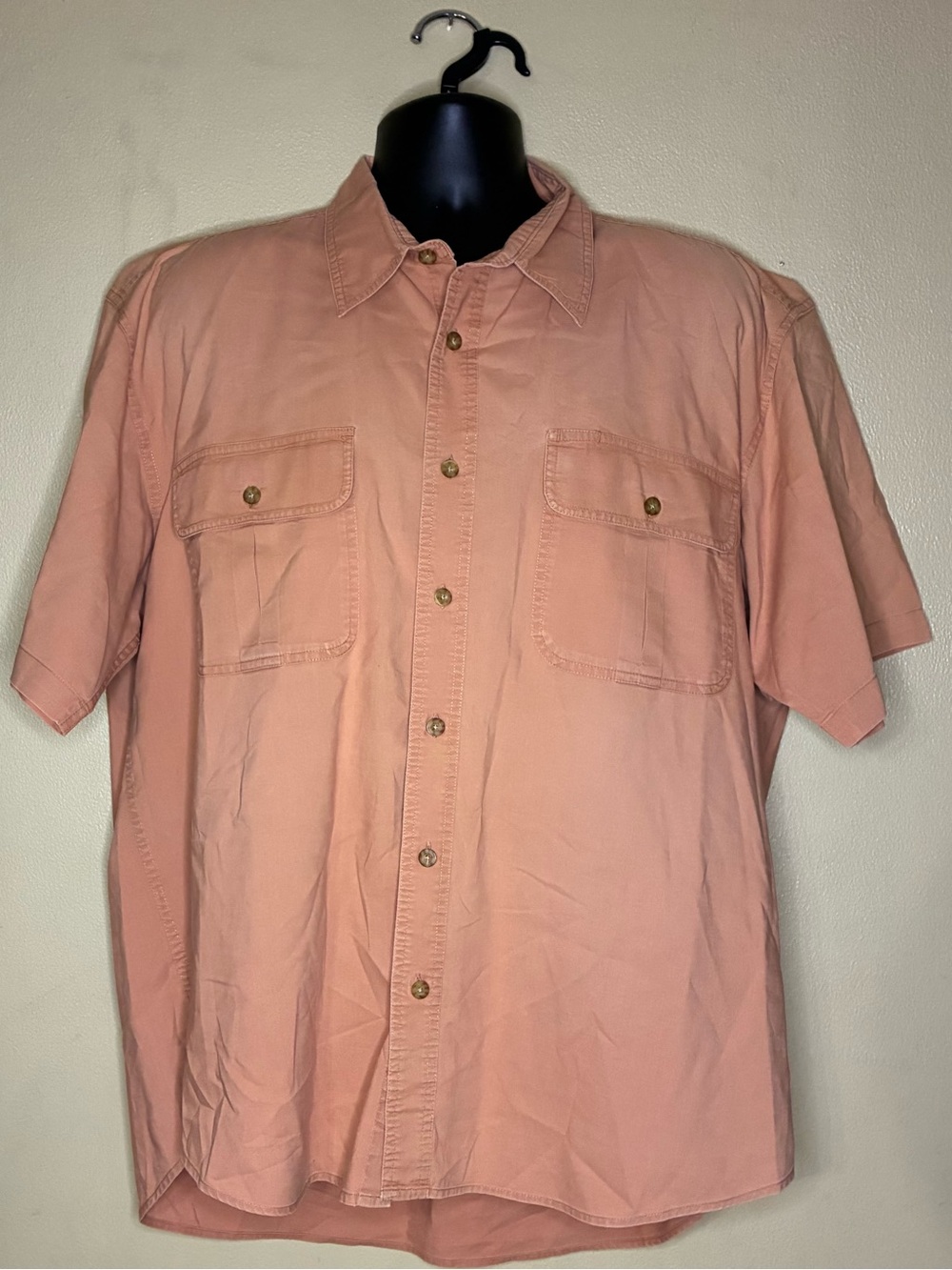 Cabela's Salmon Pink Short-Sleeve Button-Down Shirt